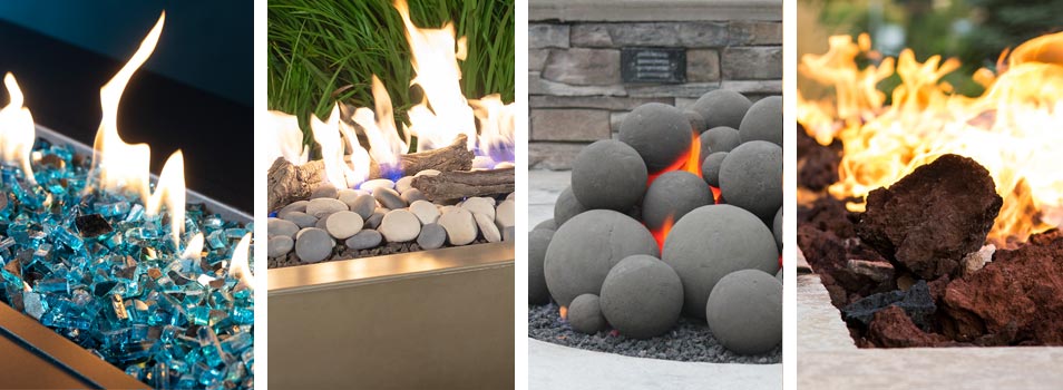 Fire glass, fire stones, fire shapes, lava rock