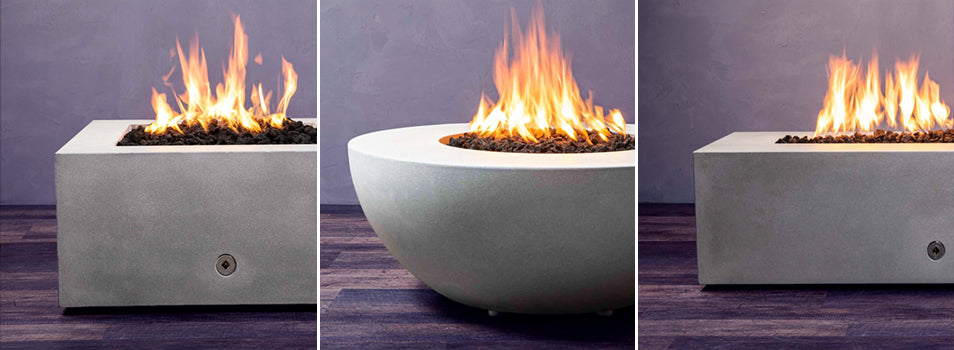 The Gravity Collection is offered in customizable colors and shapes to suit your fire feature needs.