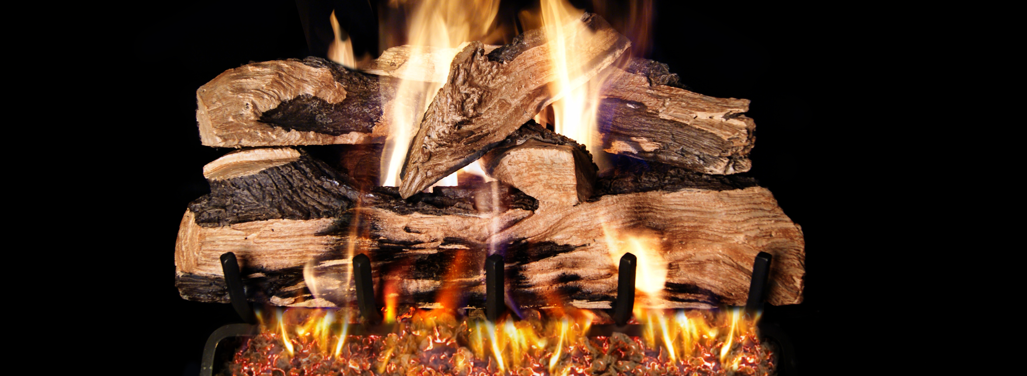 Real Fyre Vented Split Oak Designer Plus Gas Logs