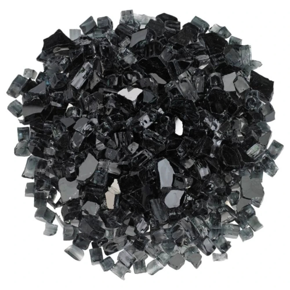 1/2" Black Fire Glass by American Fire Products