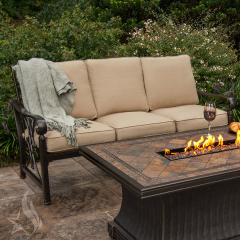 Fire Pit table with tile top