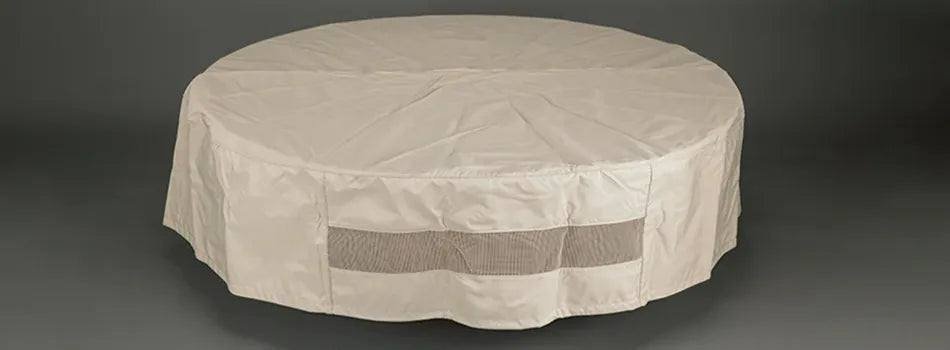starfire direct fire pit cover in tan color