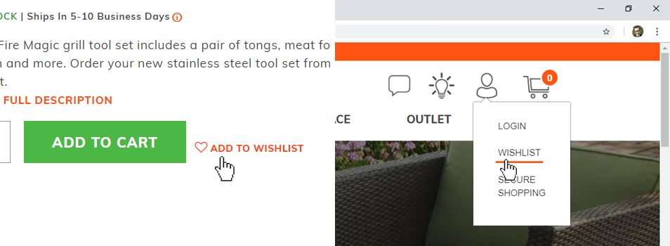 Bookmark all the favorited items you want in the Wishlist and just save them for later.