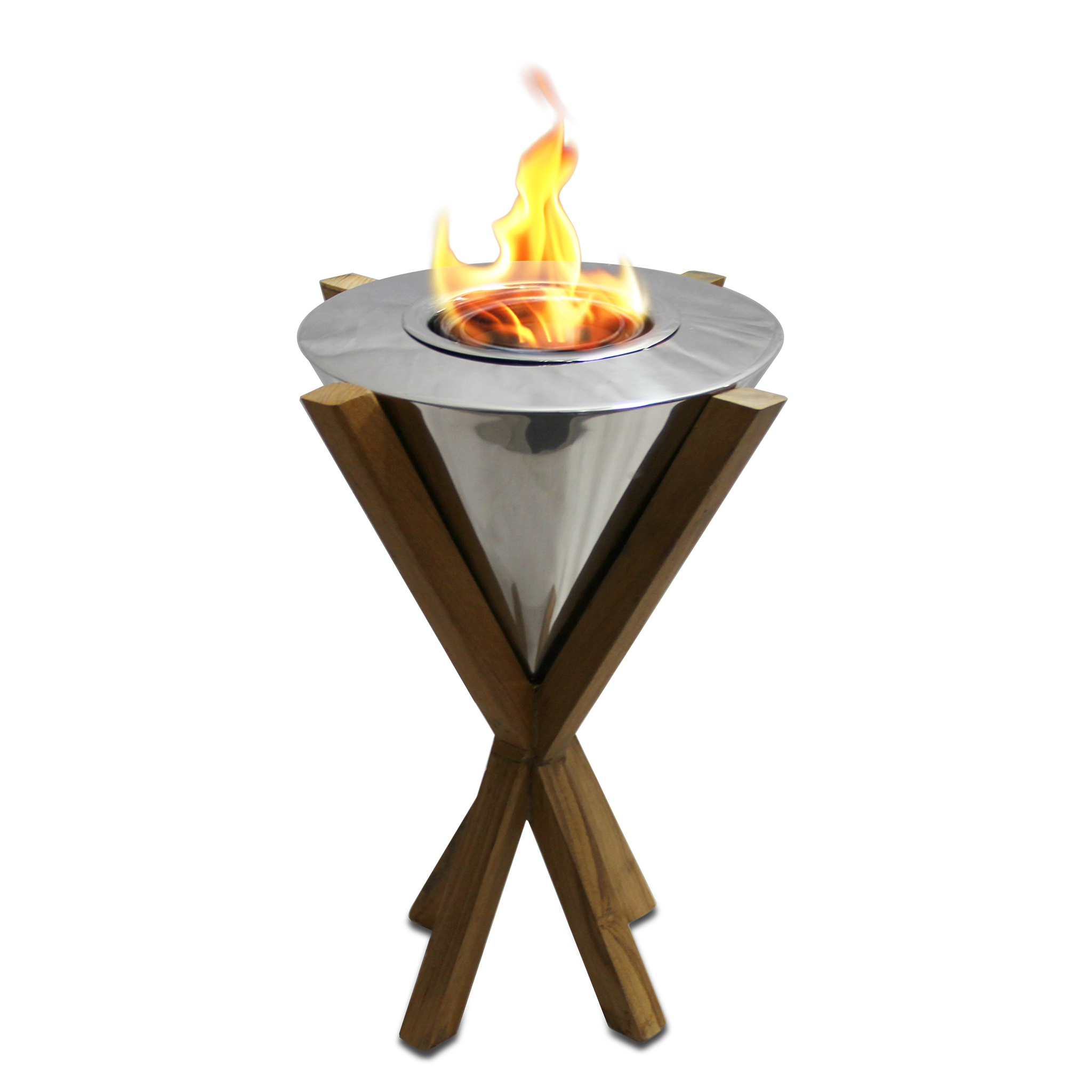 12 Southampton Tabletop Fireplace In Teak