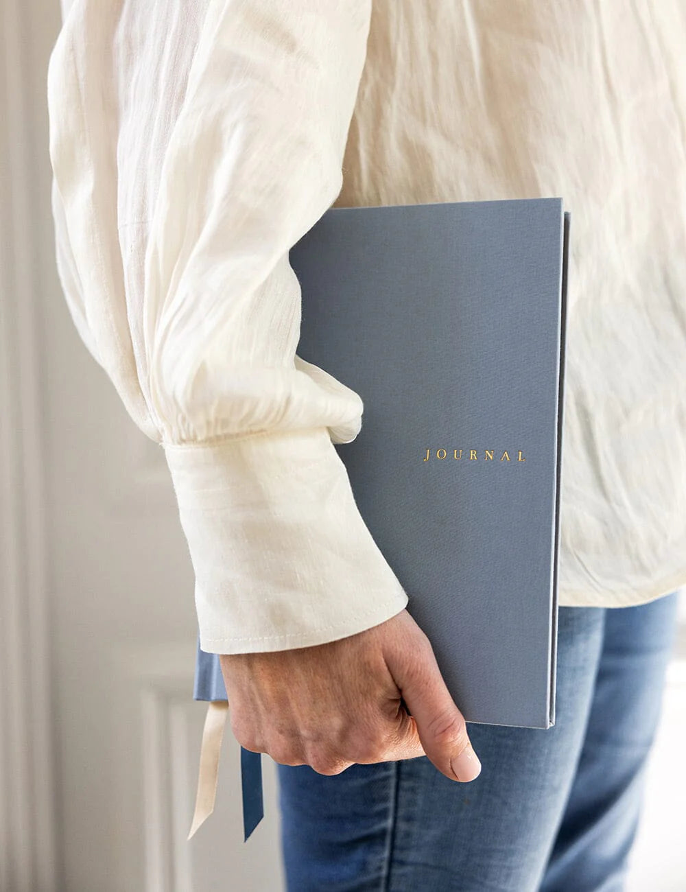 Linen Bound Bullet Journal - Dusty Cornflower (Dot Grid)