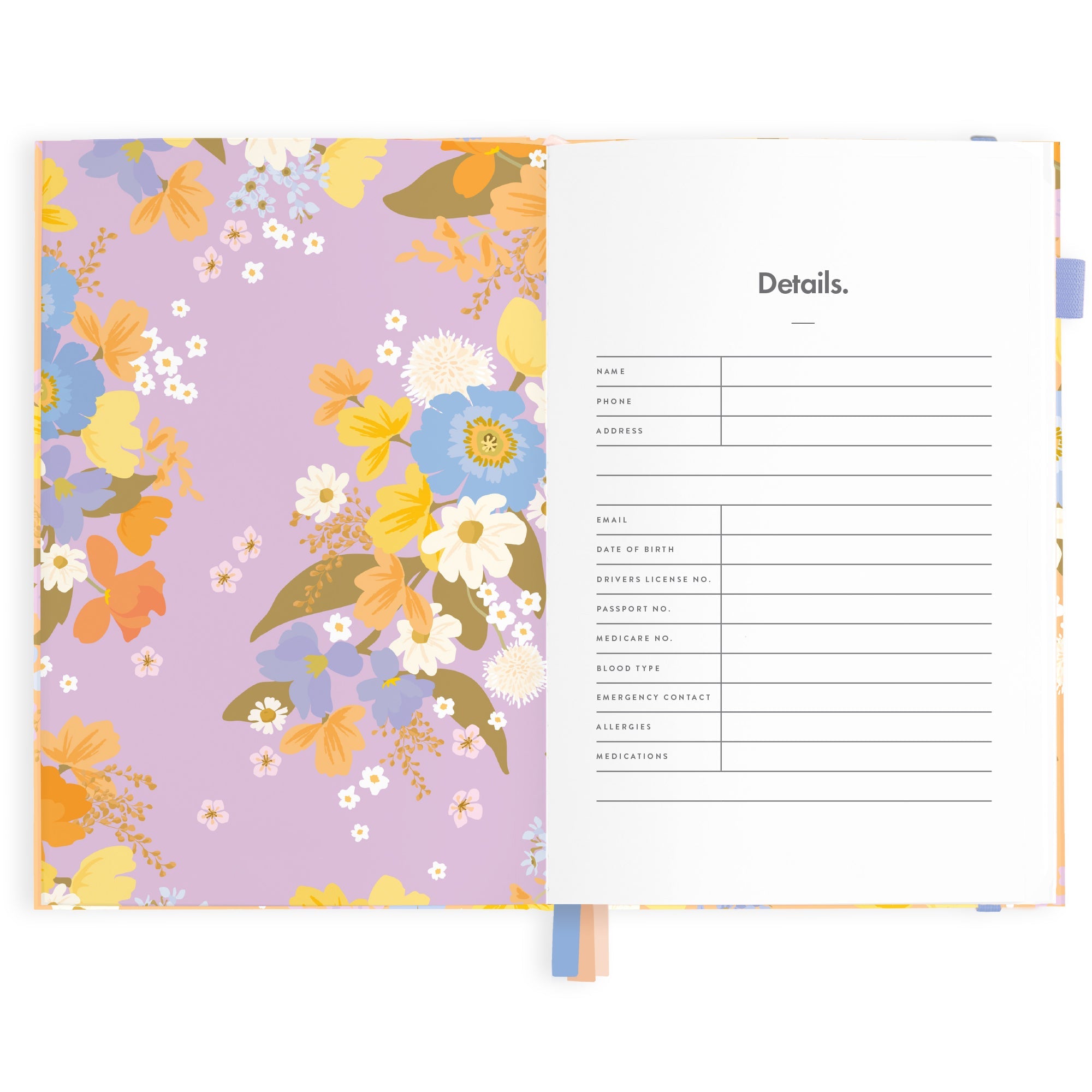 2025 A5 Vertical Planner - Botanika Peach