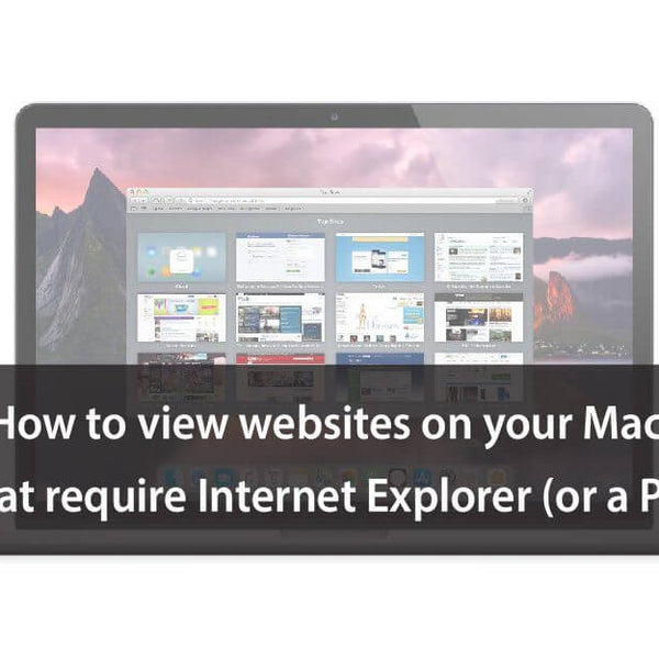 how to use websites that require internet explorer on a mac