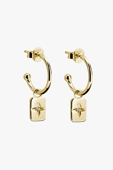 Golden Love Earrings - Gold/Clear – MerciGrace Boutique