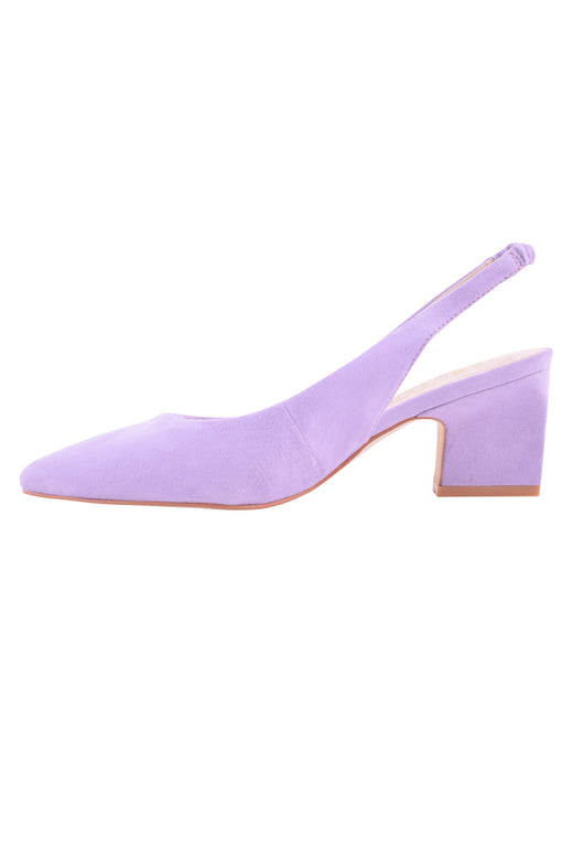 lilac suede heels