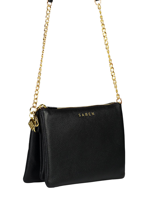 black bag with chain strap