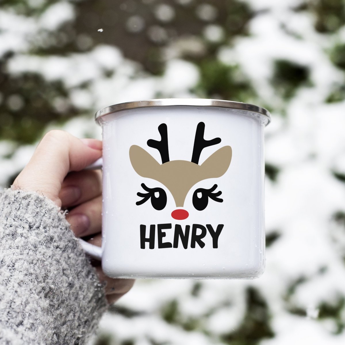 Personalized Reindeer Mug