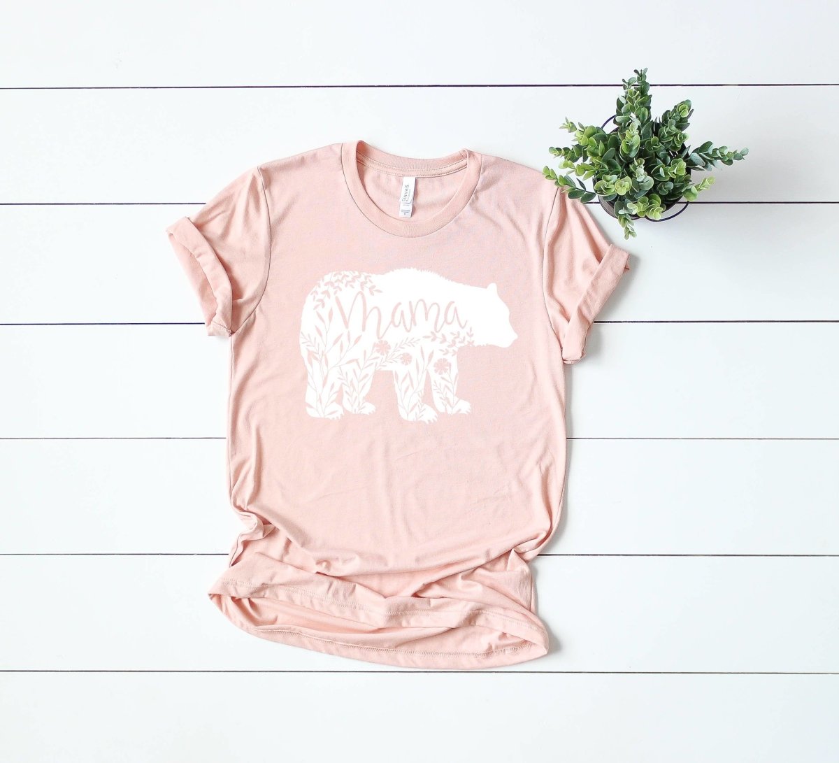 Maternity Mama Bear Funny Pregnancy T shirt Novelty Gift for Mom Mothers  Day (Floral) - S 