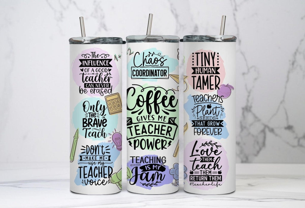 Educator Of Mini Humans – Engraved Cute Teacher Tumbler, Teaching Gift,  Teacher Appreciation Gift Mug – 3C Etching LTD