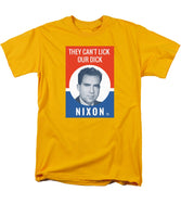 They Can't Lick Our Dick - Nixon '72 Election Poster - Men's T-Shirt  (Regular Fit)