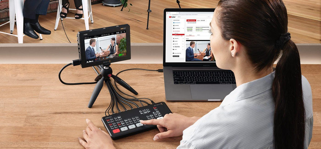 Blackmagic Design Atem Mini Switcher Usb Live Streaming Para 4 Cámaras