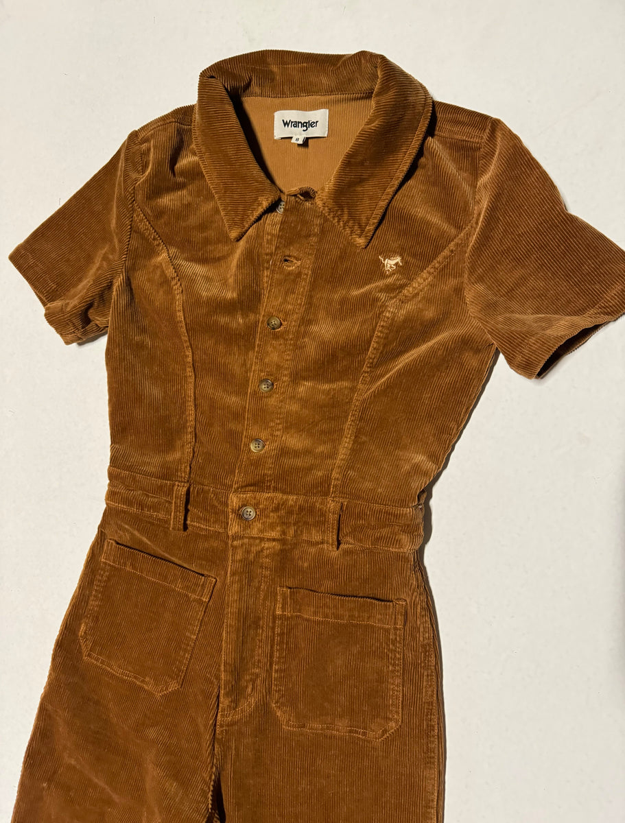 Wrangler - Josie Cord Romper - Tan