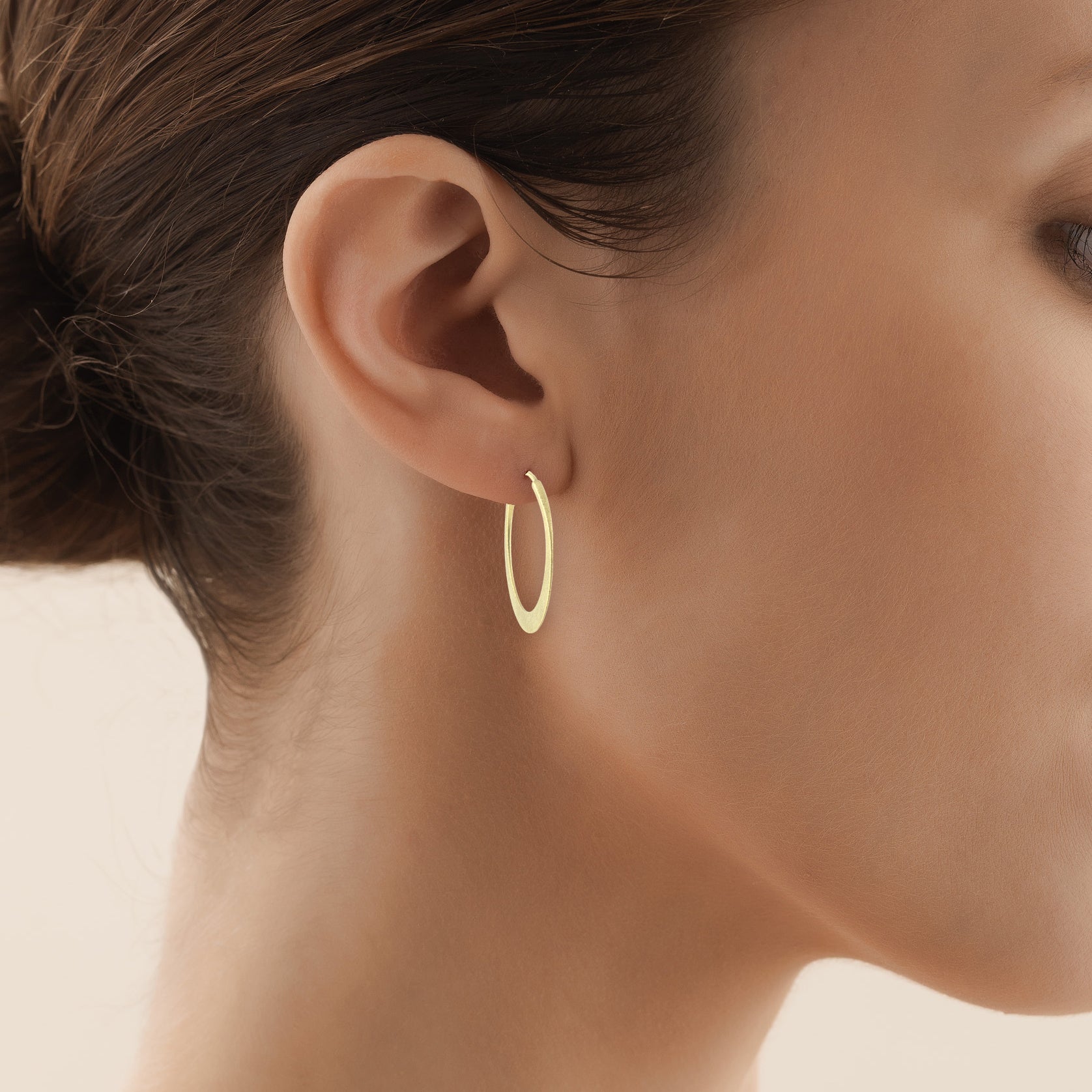 Buy Gold Hammered Hoop Earrings 1 Inch Gold Dangle Earrings Online in India   Etsy