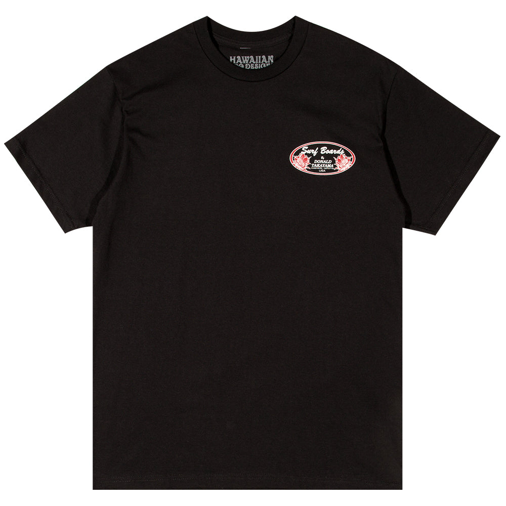 DT107 - Donald Takayama oval tee (red oval logo) - Black – Noah Ka Oi Surf