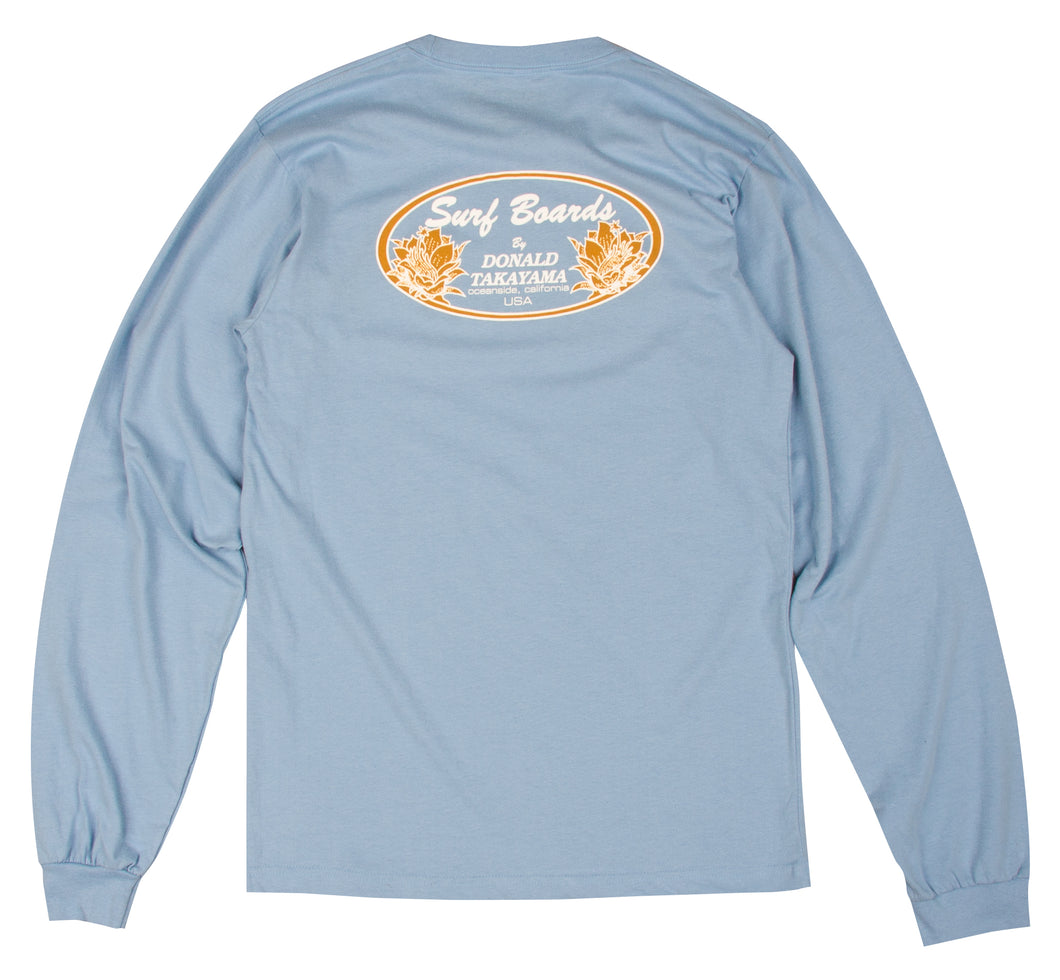 DT105 - Donald Takayama Oval L/S - (Lite Orange Oval) – Noah Ka Oi Surf