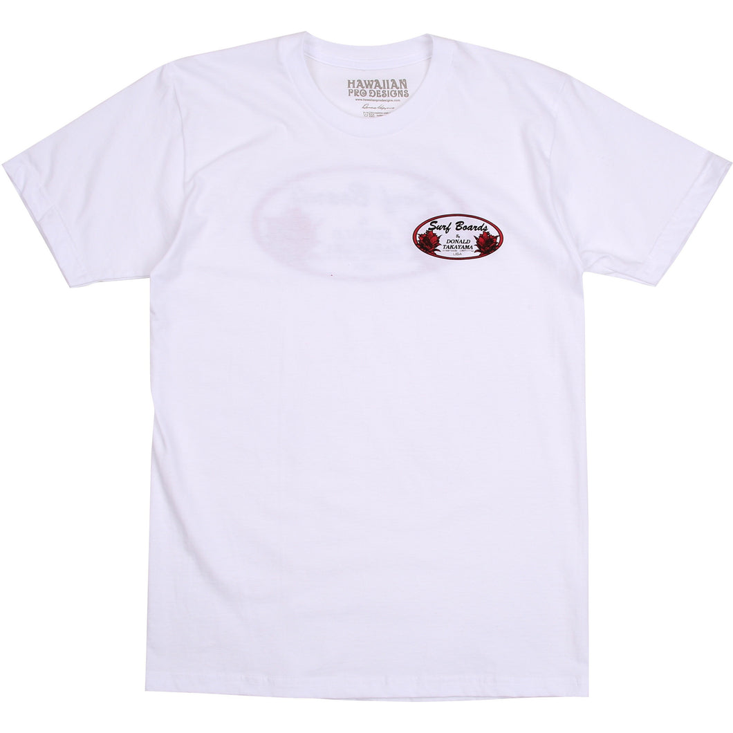 DT102 - Donald Takayama oval tee (red oval logo) - White – Noah Ka Oi Surf