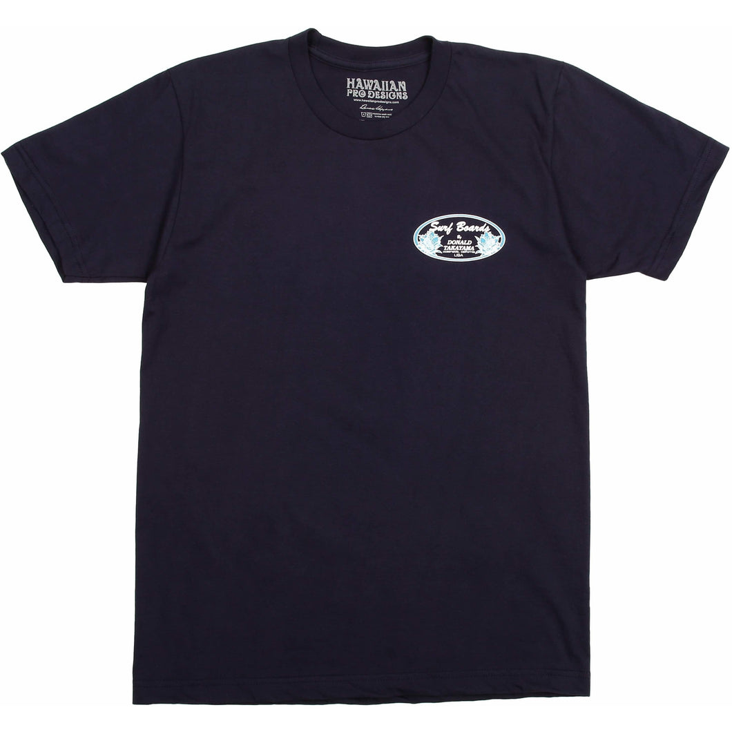 DT100 - Donald Takayama oval tee (aqua oval logo) - Navy – Noah Ka Oi Surf