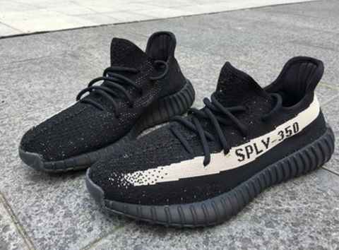 black and white striped yeezys