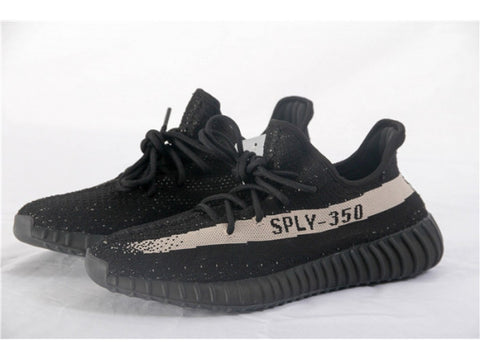 yeezy 350 black white stripe