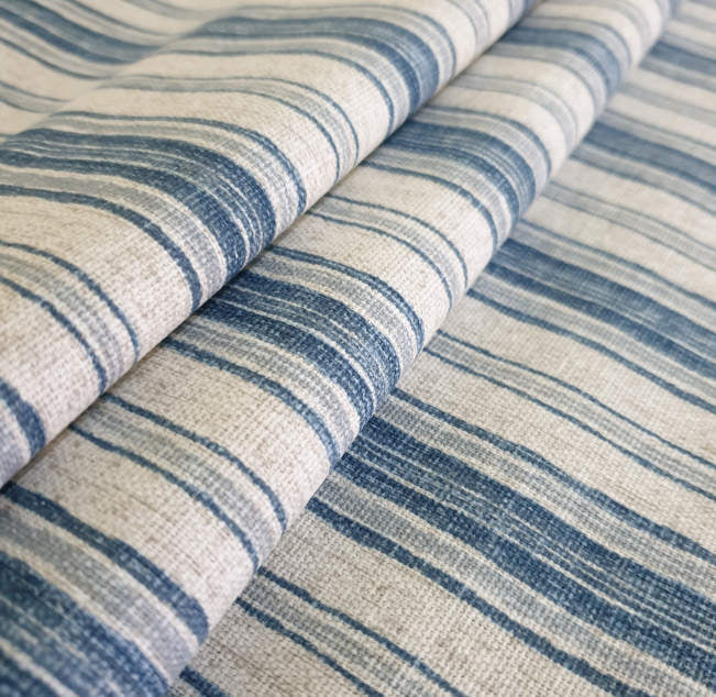 Blue/Grey Hamptons Style Striped Cushion Cover – Thread Candy