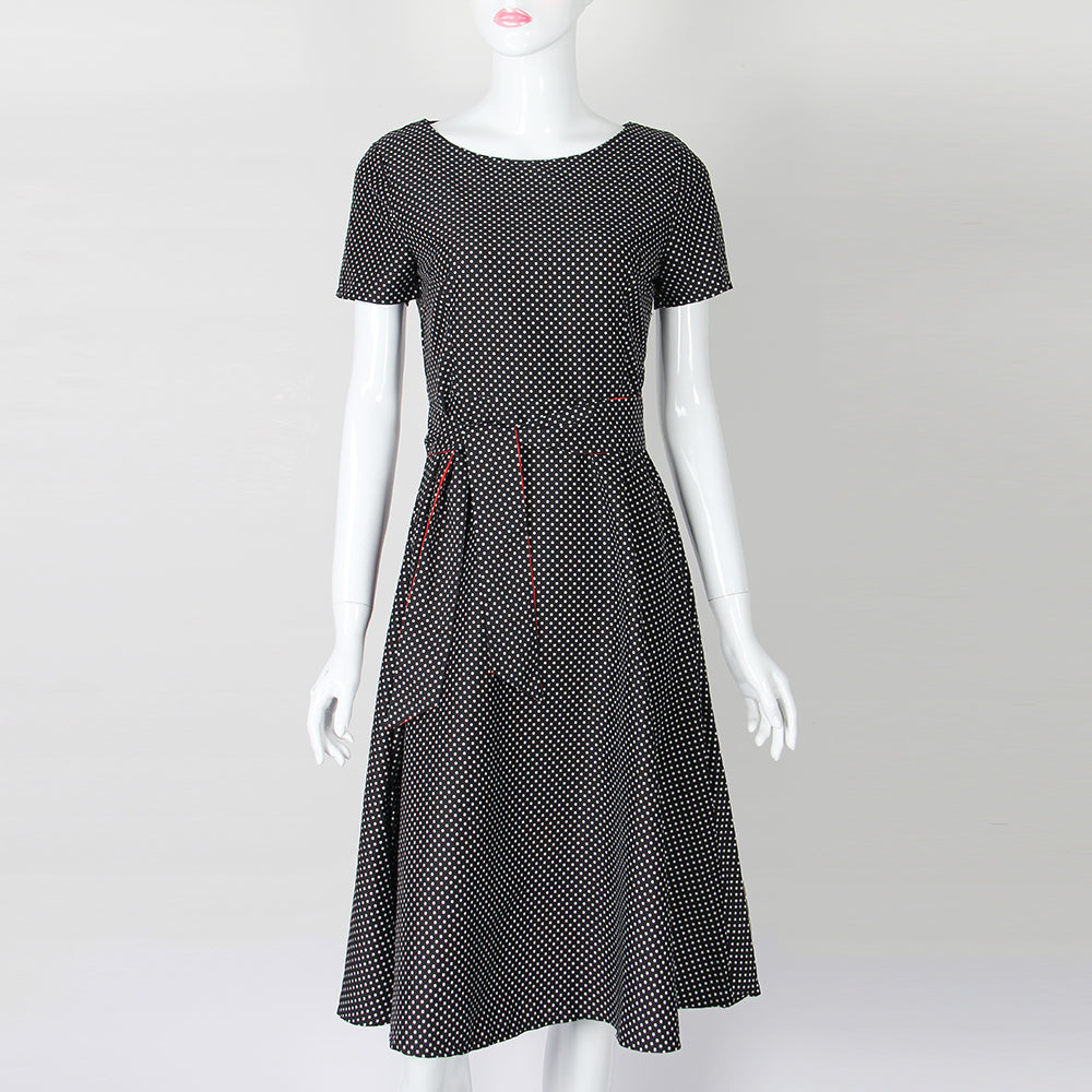 Summer Dress Polka Dot Vintage Dress 