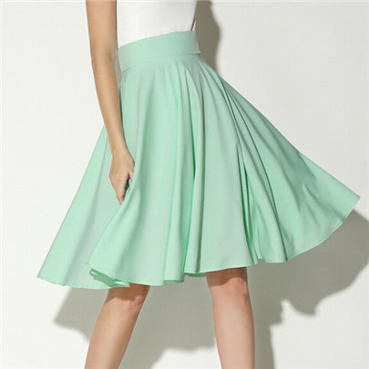 knee length silk skirt