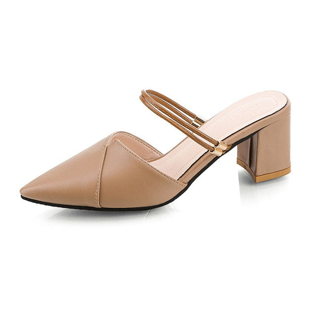 sandals with pointed toe