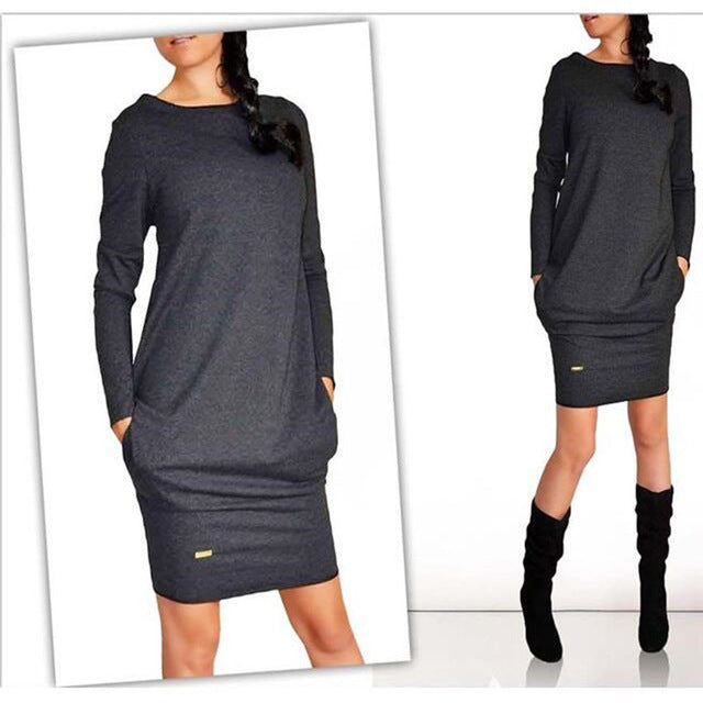 long sleeve casual fall dresses