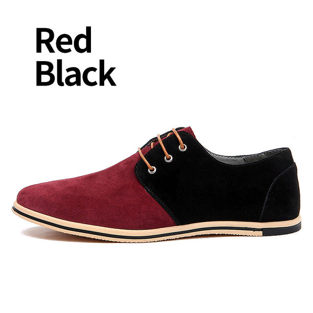 red and black casual shoes
