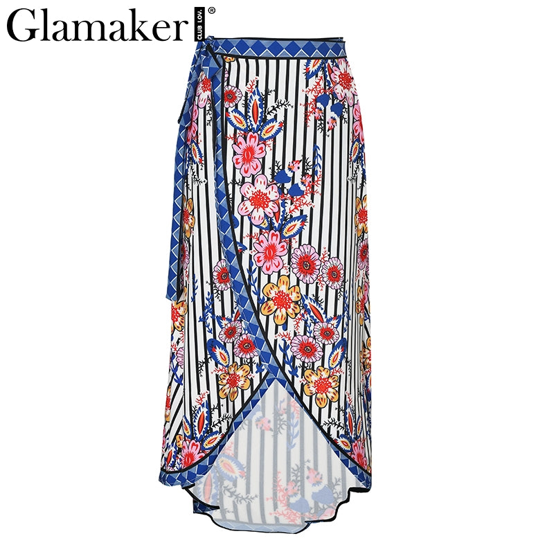 long skirt flower print