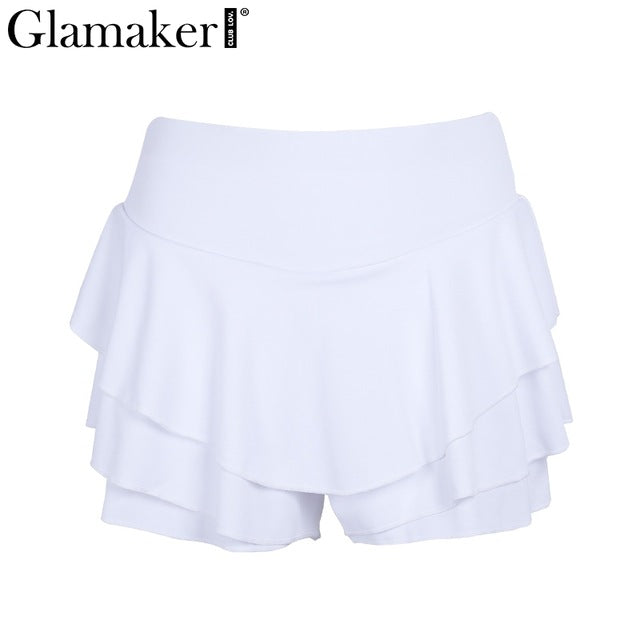 white short skirt