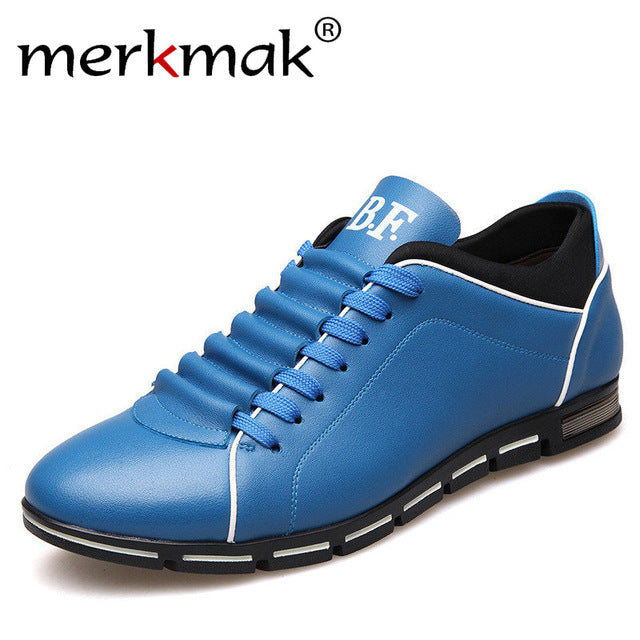 men's leather summer casual shoes