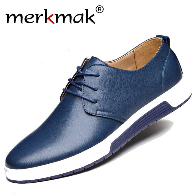 Luxury Men Shoes Casual Leather Trendy 