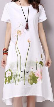 white linen sun dress