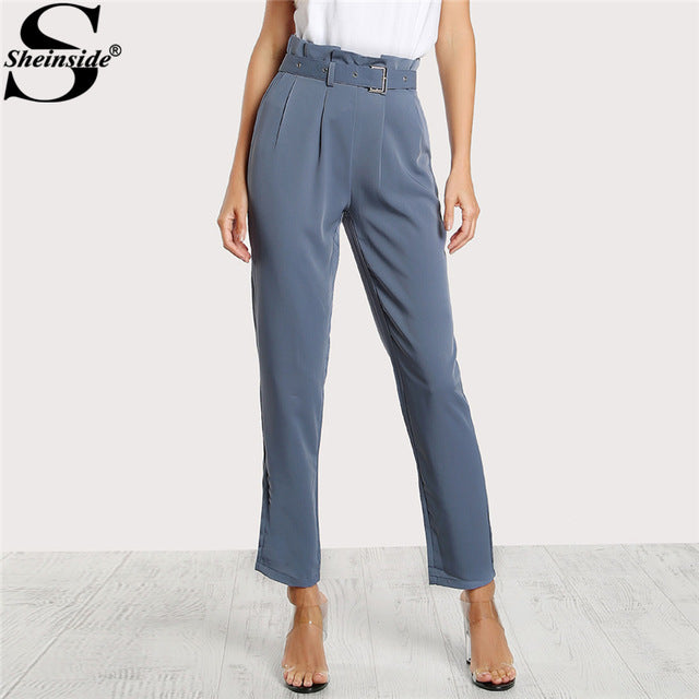 blue work trousers womens