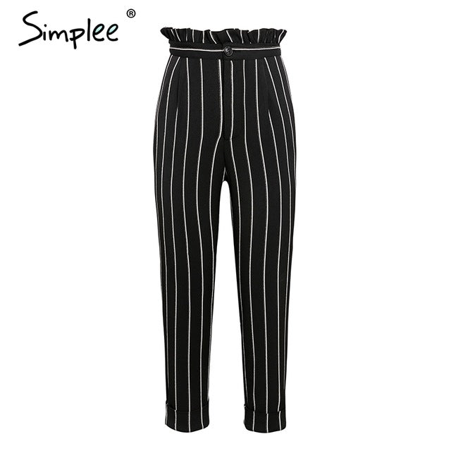 striped harem pants