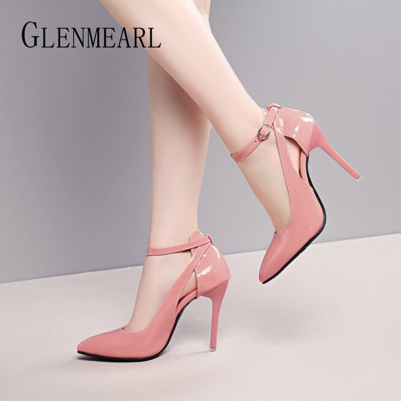 pink summer heels