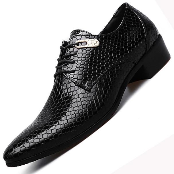 mens black pointed shoes