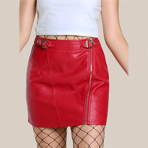 leather mini pencil skirt