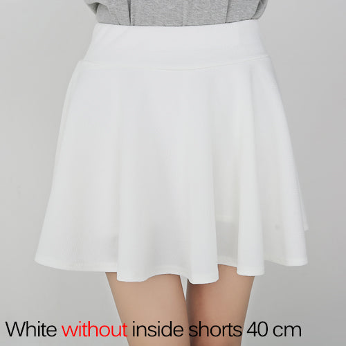 white short skirt