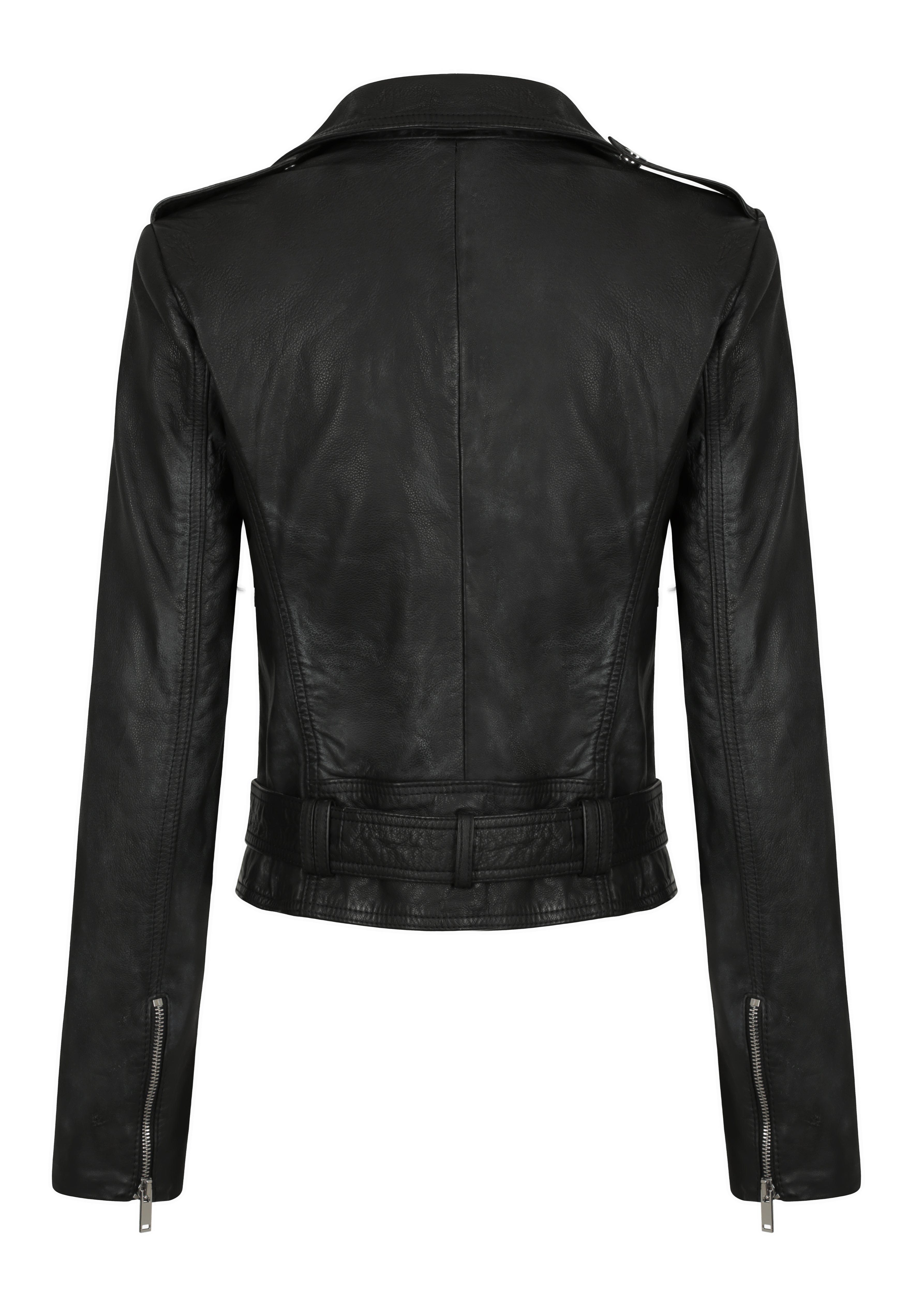 Adelle Boyfriend LEATHER Jacket - Black Leather - BEST SELLER – WHITE SUEDE