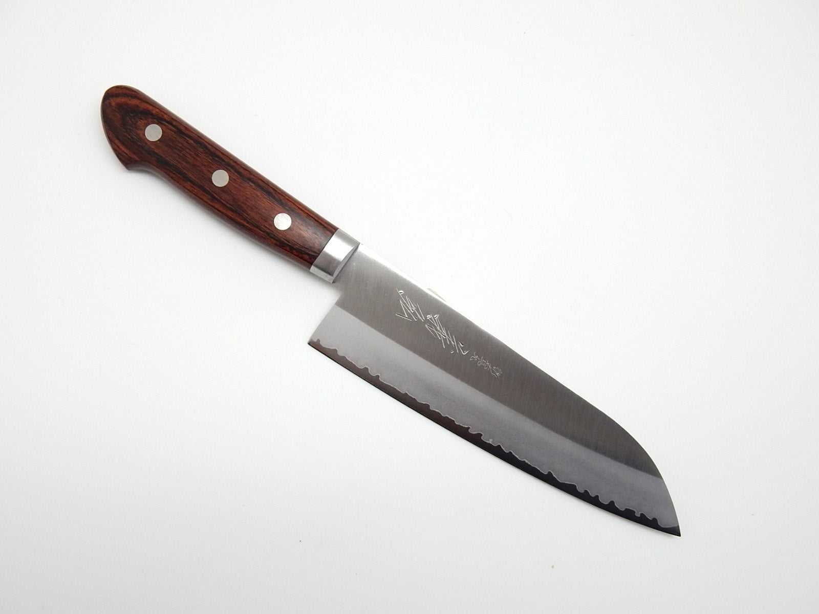 Yoshihiro VG-1 GOLD Stainless Clad Steel, HGW Santoku 170 mm