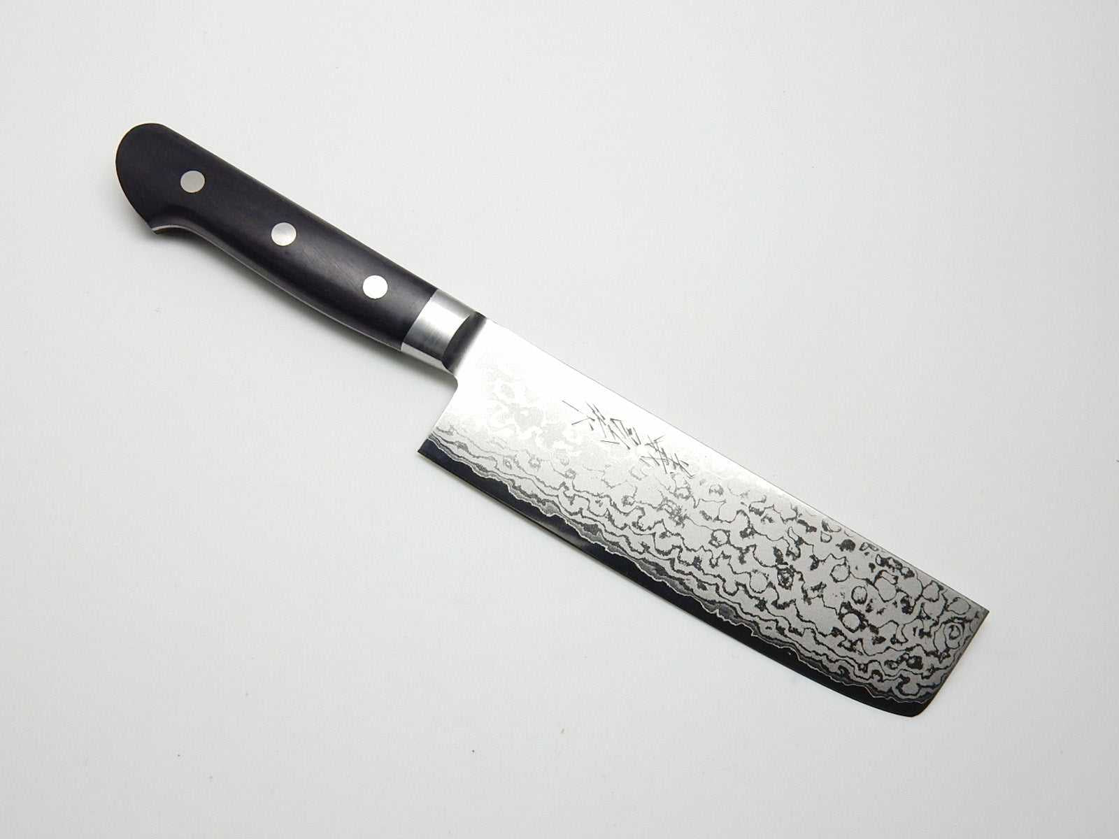 Yoshihiro VG-10 17 Layers Damascus Steel HRB Nakiri 160 mm