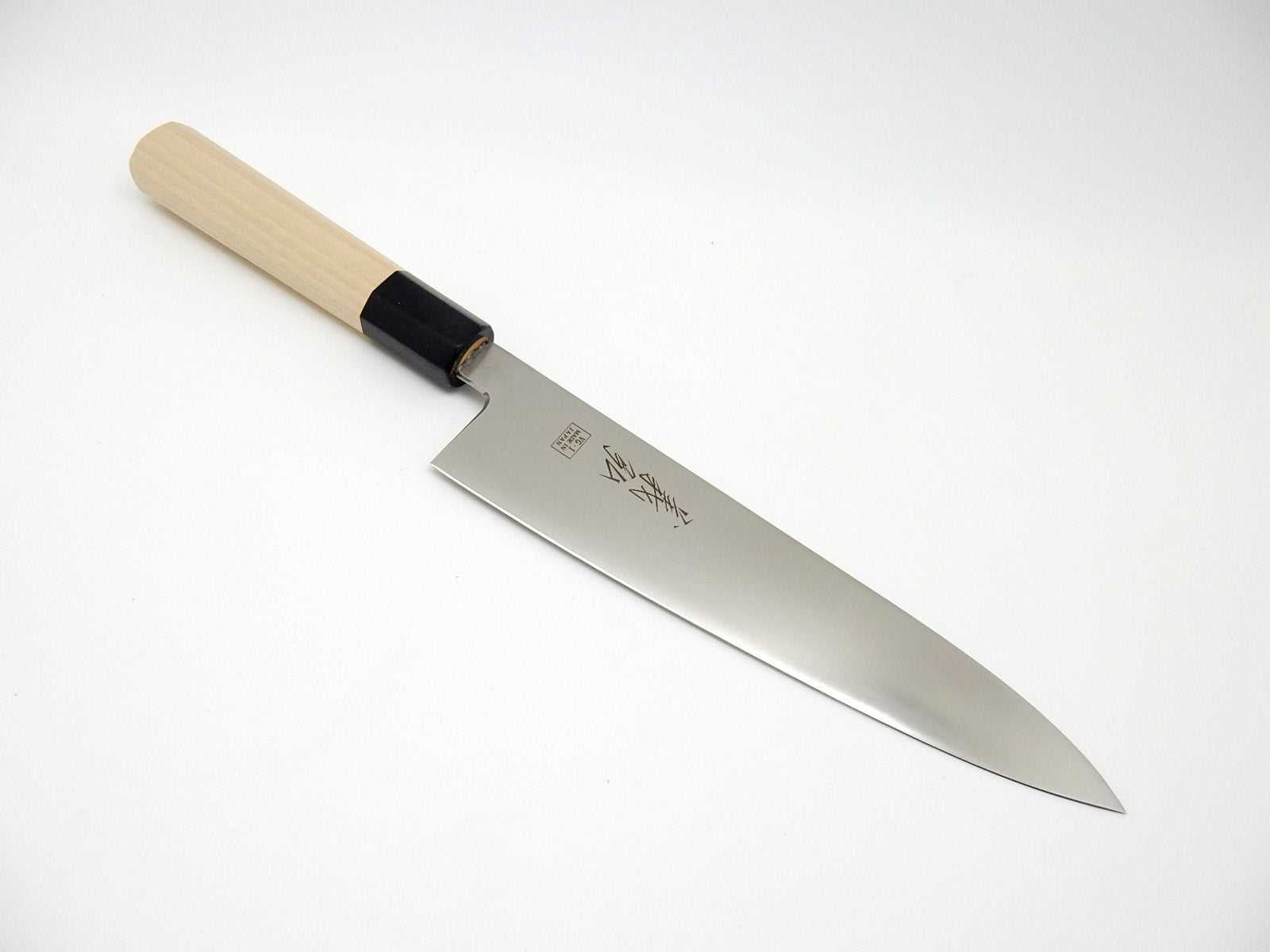 Yoshihiro VG-1 Stainless Steel, WGB INOX Chef's Gyuto