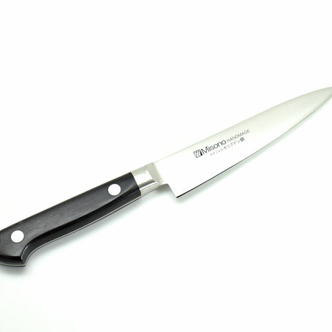 Misono Molybdenum Fruit Knife with Wooden Saya Sheath