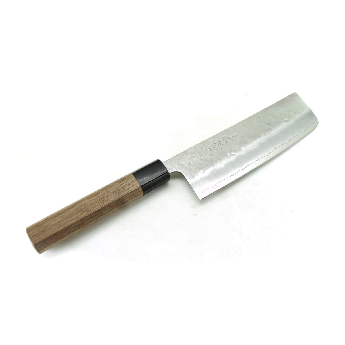 GINSAN /Yasuki Silver 3 Stainless Steel, Japanese Style Chef's Nakiri 165 mm Nashiji Finish